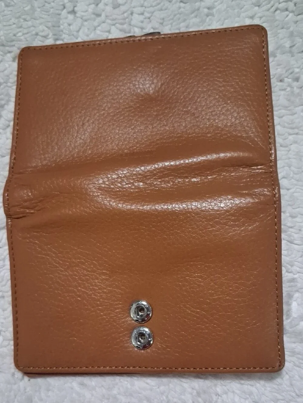 Bundle Of Kim Rogers Tan Pebbled Leather Wallets with ID Window